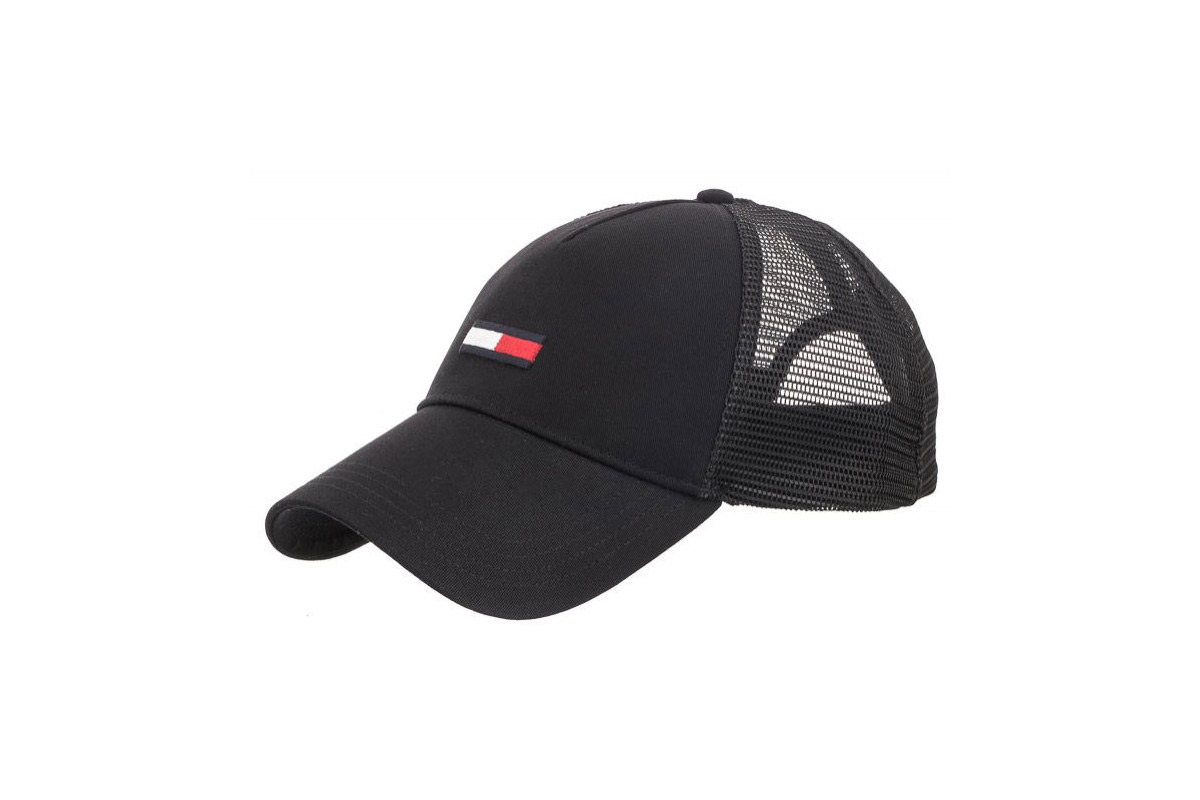 Tommy Jeans Tjm Flag Trucker Cap Καπέλο Snapback (AM0AM09583 BDS) Μαύρο